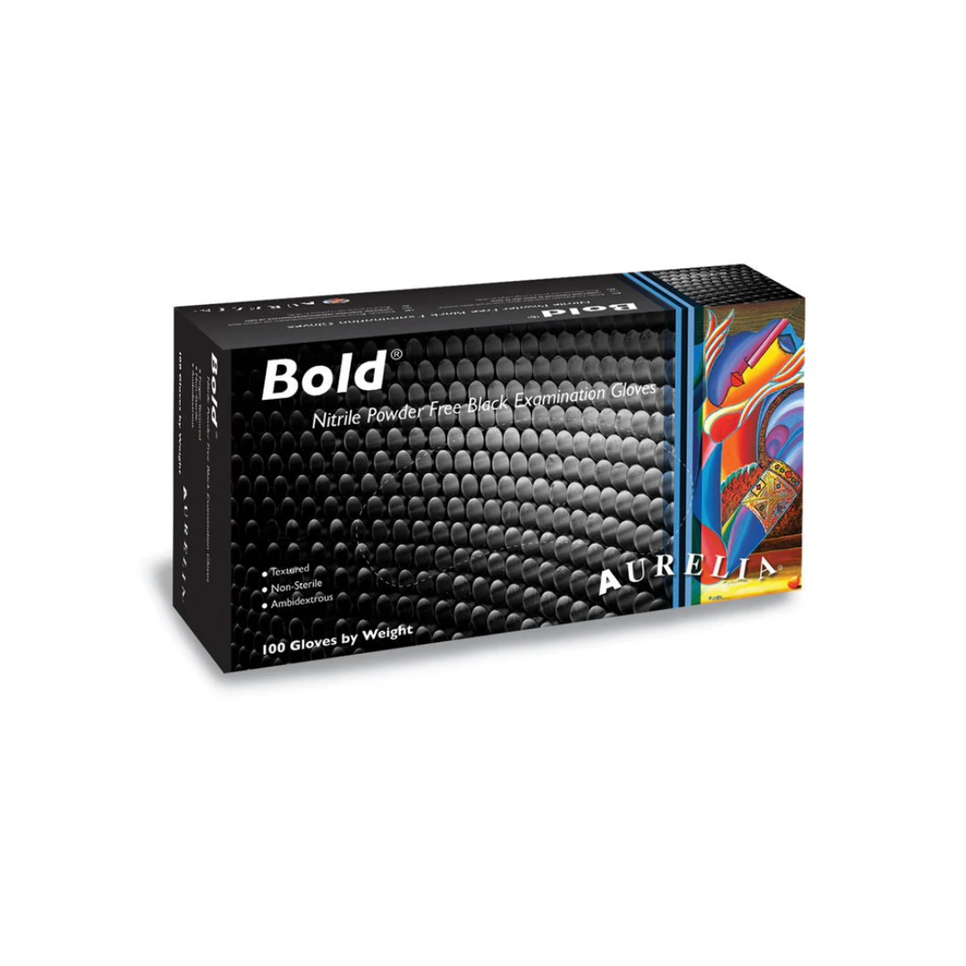 Aurelia Bold Premium quality Black Nitrile Gloves at cheap prices