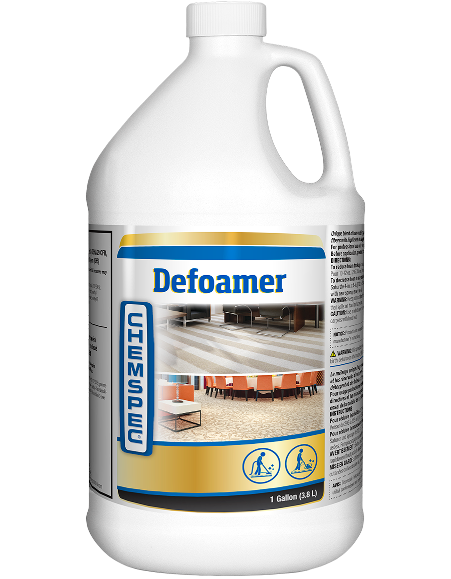 Chemspec Liquid Defoamer  a special combination of foam-reducing agents that work together to rapidly reduce foam levels in hoses and waste tanks.