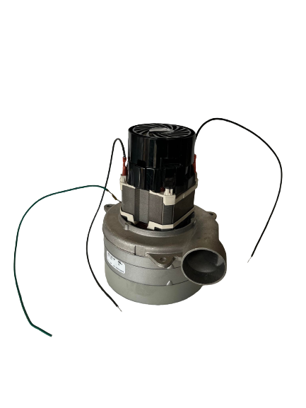 Electro Q6600-049A-MP vacuum motor:  Motor Type: Bypass  Discharge: Tangential  Sealed Vacuum: 148.8  Maximum Air Watts: 552.9  Maximum Air Flow: 110.3 CFM  Maximum Amps: 7.1  Motor Speed: 26,109 RPM  The motor has three stages and is 5.7 inches in size. It runs on 240 volts.