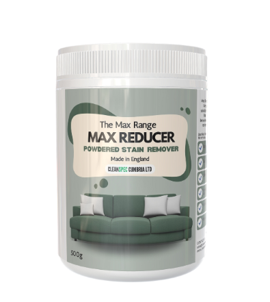 Introducing Max Reducer - the ultimate solution for tackling tannin stains. This powerful stain remover is specially formulated to remove tough stains such as tea, coffee, red wine, mild dye stains and other tannin-based stains. It's perfect for use in any setting, whether it's at home or in a professional setting.  Max Reducer is a highly concentrated powder, so a little goes a long way. Each 500g container comes with a scoop, allowing you to measure the right amount of product to use. One scoop makes 250m