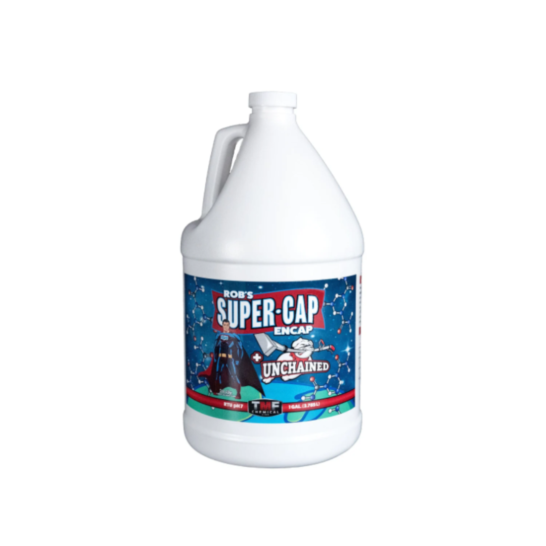 SuperCap with Unchained, a new formula with all the same ingredients as the original encapsulation cleaner along with enough USOR Unchained with Sweet Breeze to give it that super boost you need while using your very low moisture machines. Plus if you run into any urine on the way this is a perfect combo.