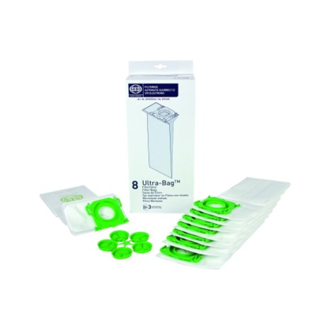 Sebo Automatic XP Bags 3 Layer resealable bags for the XP10, XP20, XP30 and X7. 10 Bags Supplied.  Genuine Sebo part
