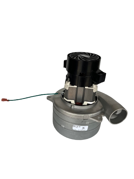 Voltage: 240 volts Number of stages: 3 Airflow: 99 CFM at 2" Orifice Sealed Vacuum: 126 inches of water Maximum Air Watts: 429 Maximum Amps: 12.2 Overall height: 8.03 inches Motor Type: Bypass Tangential (BPT)  NOTE: Bypass Tangential (BPT). Same as Peripheral bypass with two airflow systems except the working filtered air exhaust exits through the tangential horn integral to the 3 lugged motor mounting bracket.