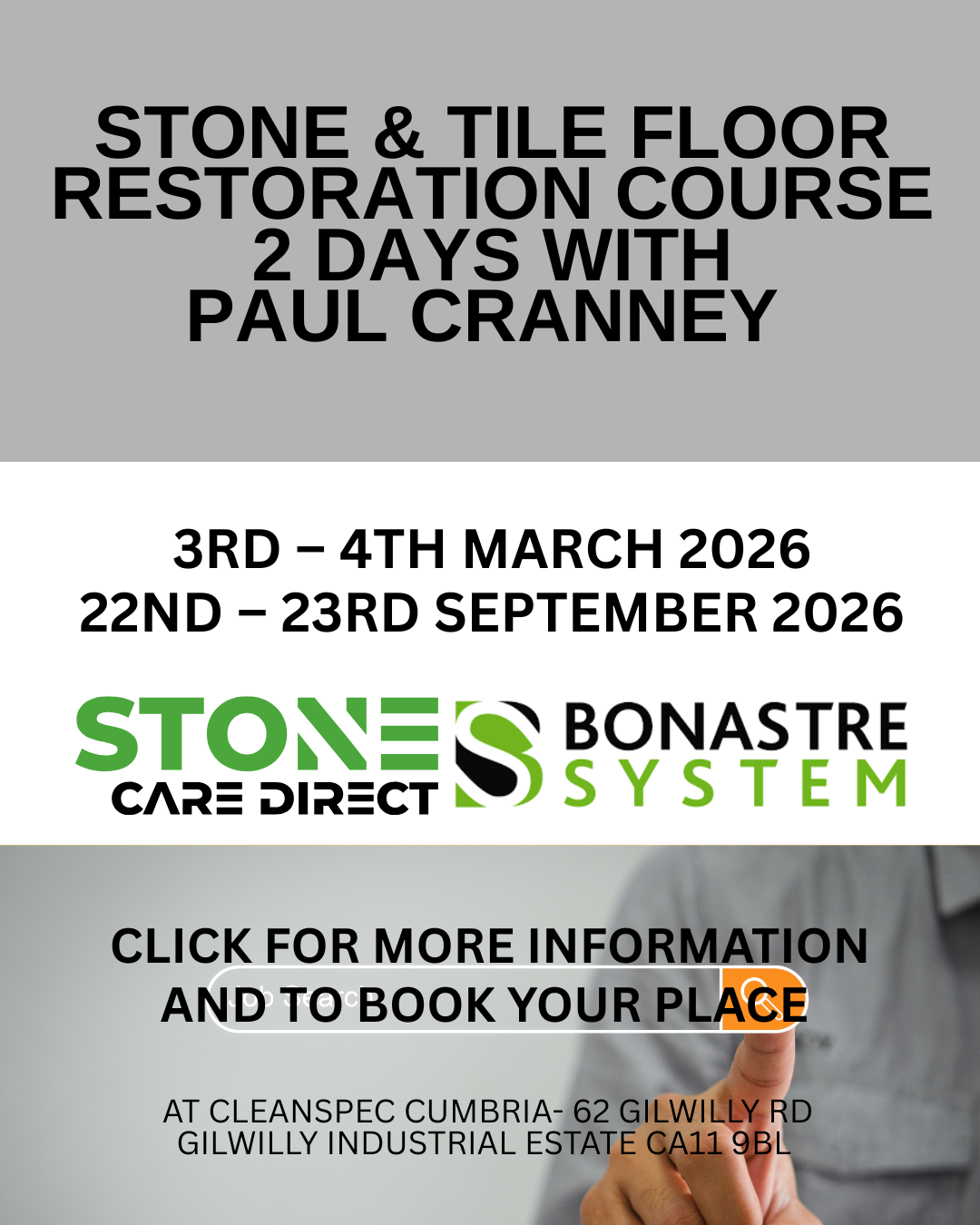 Stone & Tile Floor Restoration Course 2 Days with Paul Cranney – StoneCare Direct (UK)