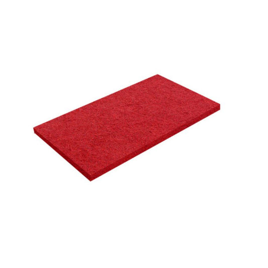 Red Rectangle Floor Stripping Pad