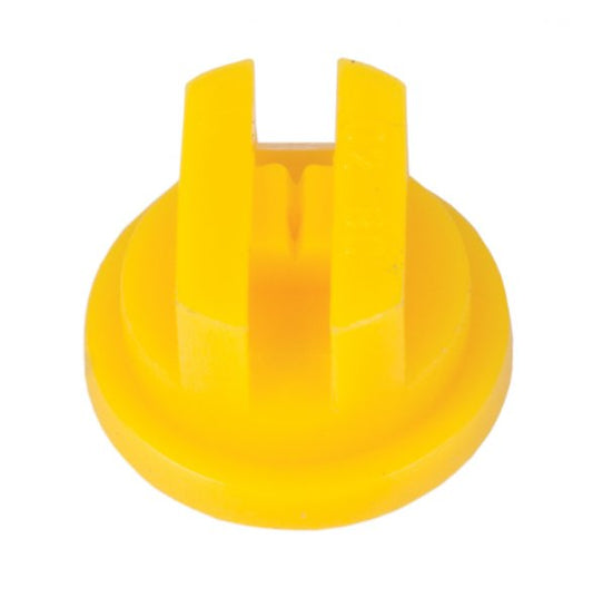 Acetal Flat Fan Nozzle 110-2, 02 Jet - Yellow,  110° Fan,  ISO.