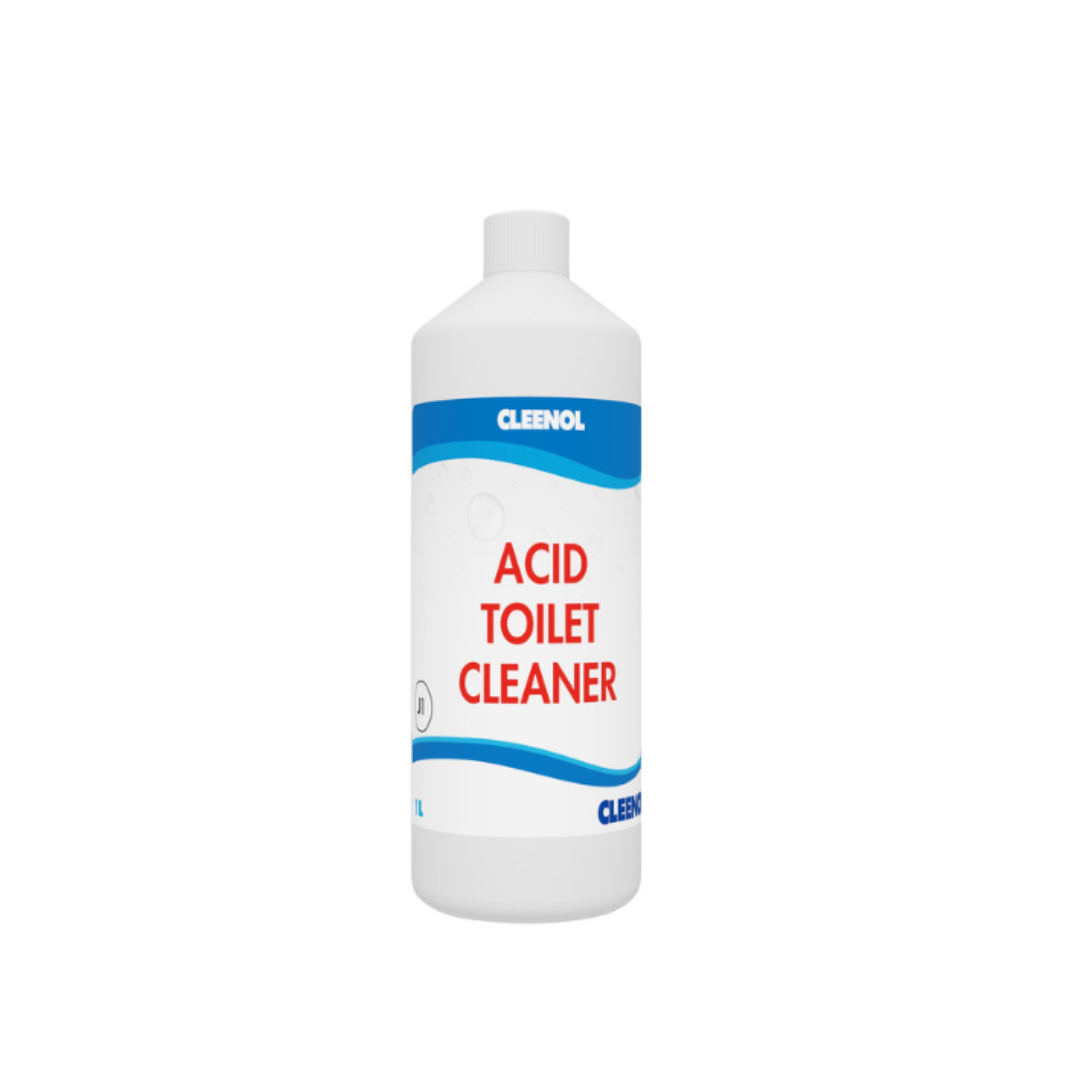A heavy duty toilet descaler which effectively removes encrusted limescale from ceramic surfaces.  Not suitable for stainless steel cleenol