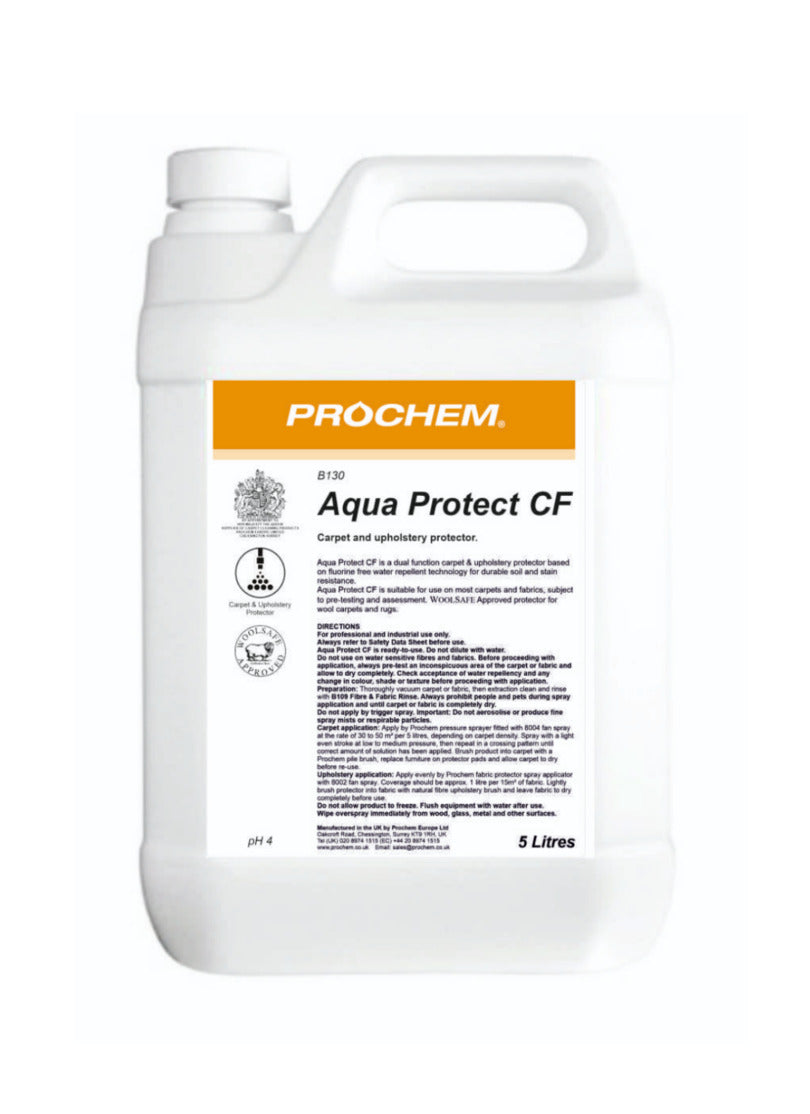 Protects both carpets and upholstery uses advanced water repellent technology free from fluorine.