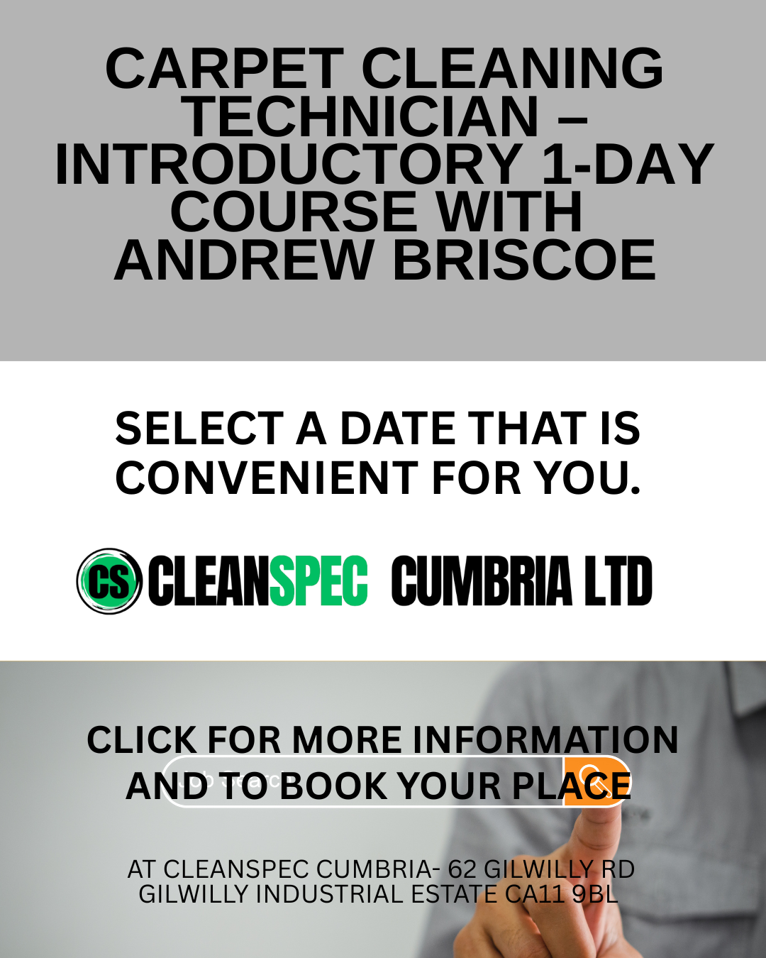 Carpet Cleaning Technician – Introductory 1-Day Course (UK)