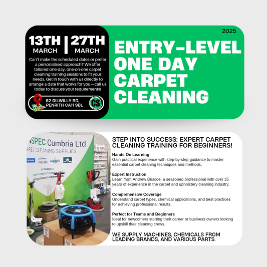 Entry-level Carpet Cleaning 1 Day Course