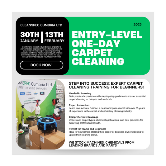 Entry-level Carpet Cleaning 1 Day Course