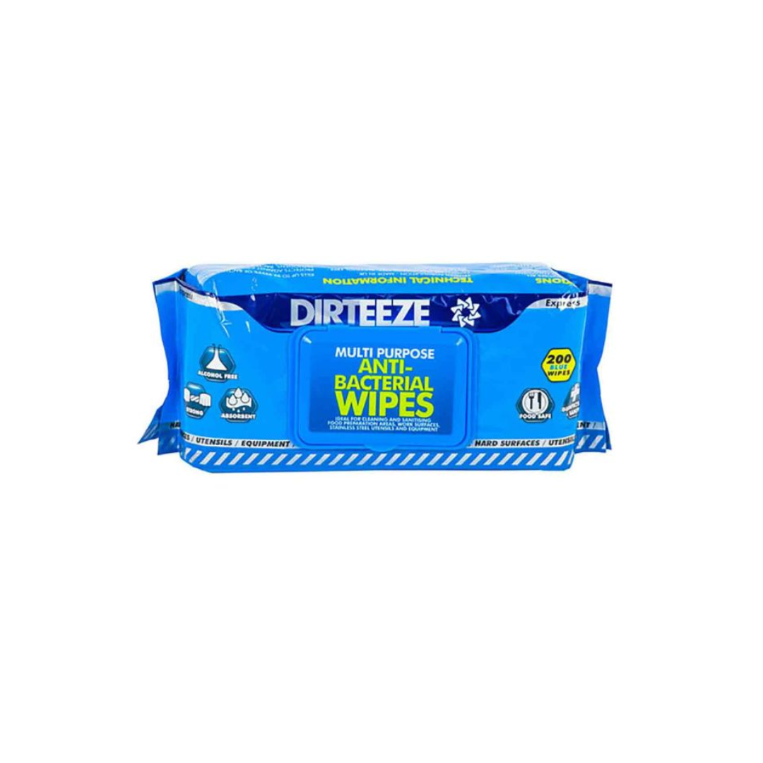 Dirteeze Anti-Viral Hand & Surface Wipes - Flowpack - Pack of 200