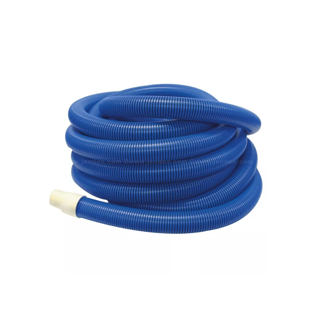 Blue vacuum hose for truckmounts and portables. These hoses are strong and flexible