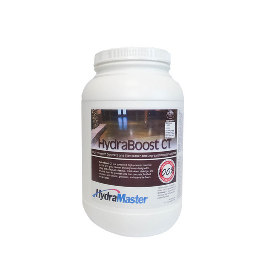 Powder High Powered Concrete and Tile Cleaner and Degreaser/ 

HydraBoost CT is a potent powder used for deep cleaning and degreasing concrete, tiled, and grouted surfaces.

