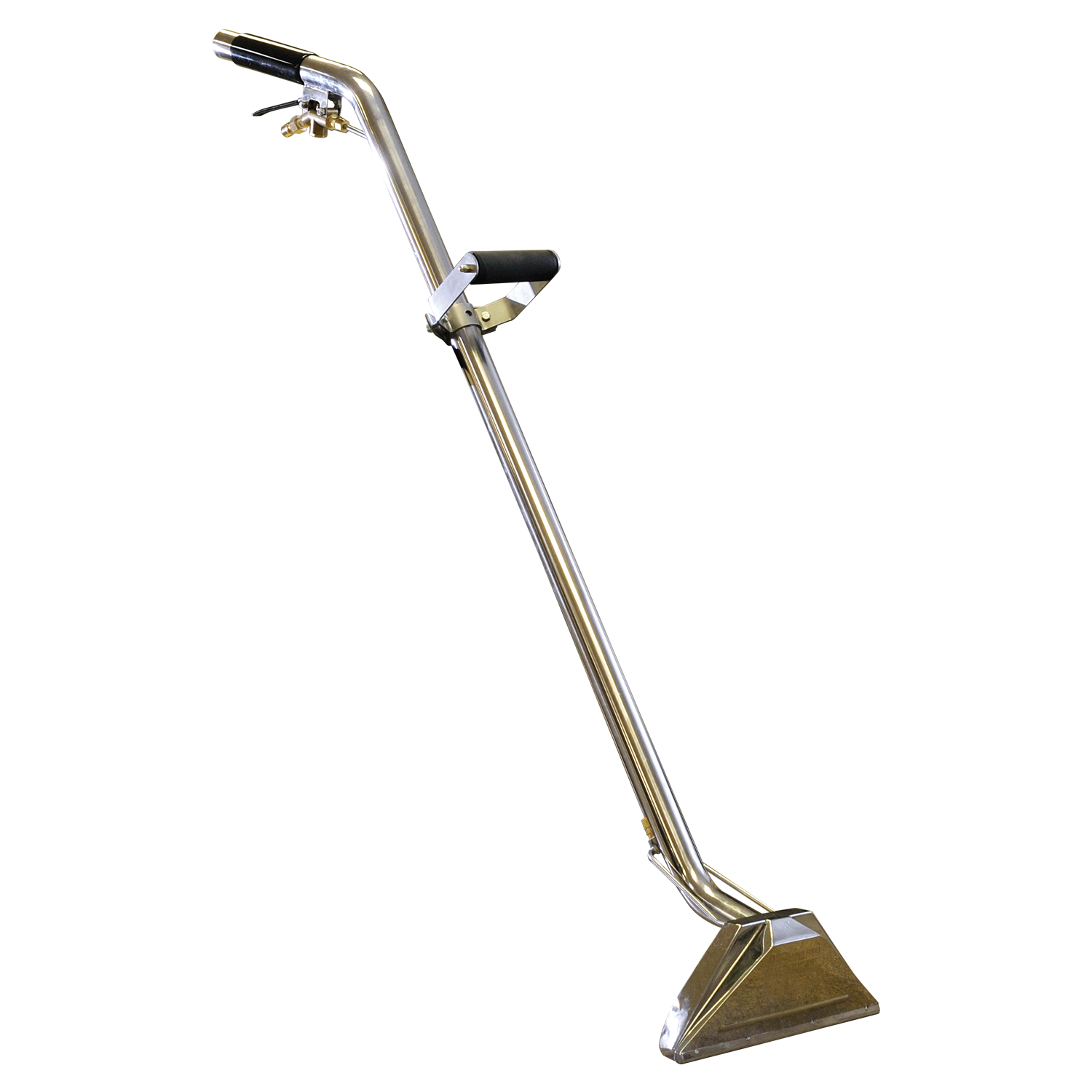 This popular wand is now available to work with high or low pressure and high temperature. This precision, all-stainless wand has extra length which means a longer and more comfortable stroke. It handles up to 500 psi, has a 12" head, comes with two 11002 jets, and an adjustable handle!