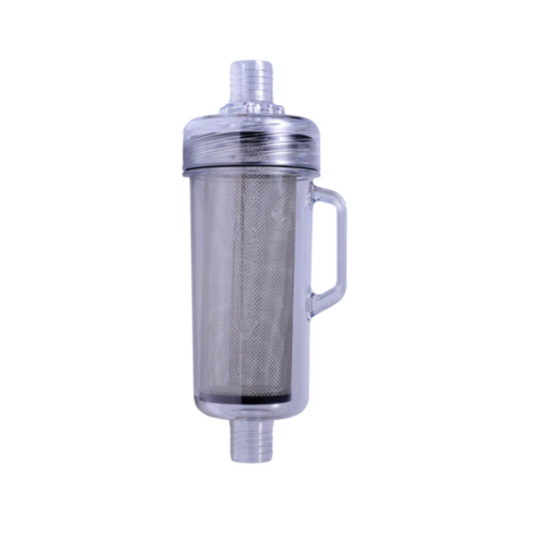 Hydro Filter Inline with Stainless Steel Filter an essential for keeping your vacuum motor protected from debris,  maximizing your machine's airflow.
