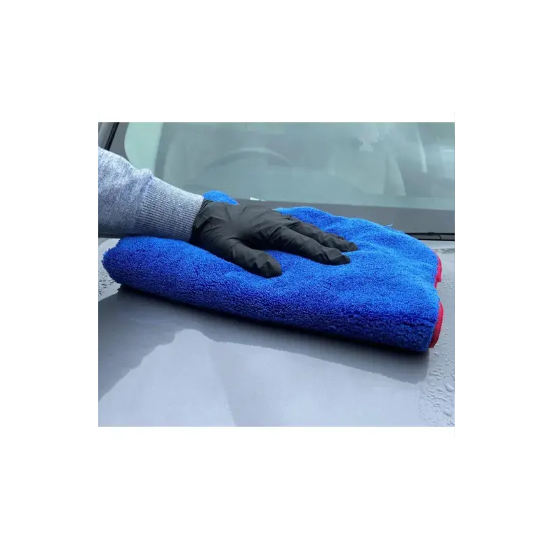 Martin Cox Giant Miracle microfibre drying towel blue and red 60 x 90cm double sided drying cloth