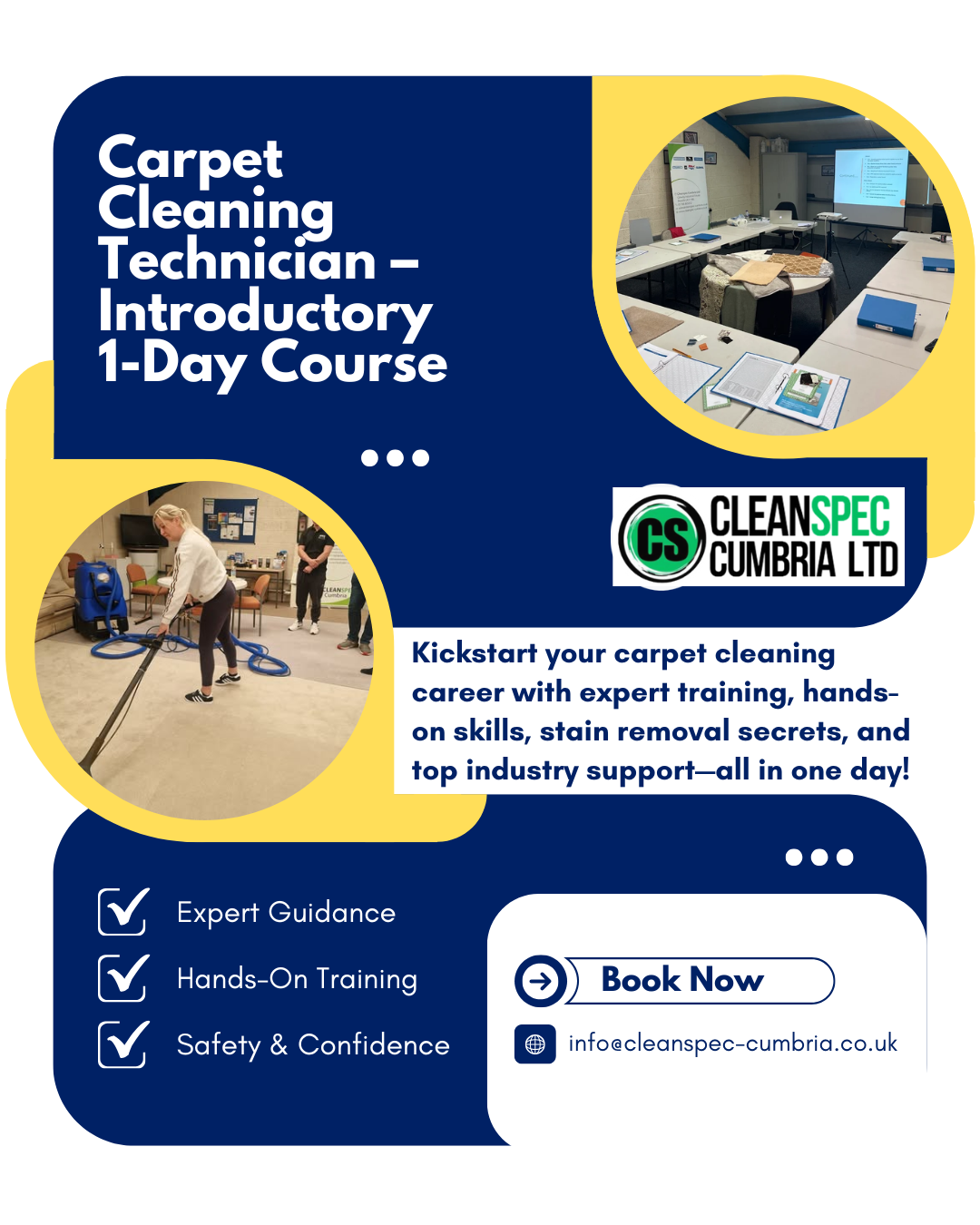 Carpet Cleaning Technician – Introductory 1-Day Course (UK)