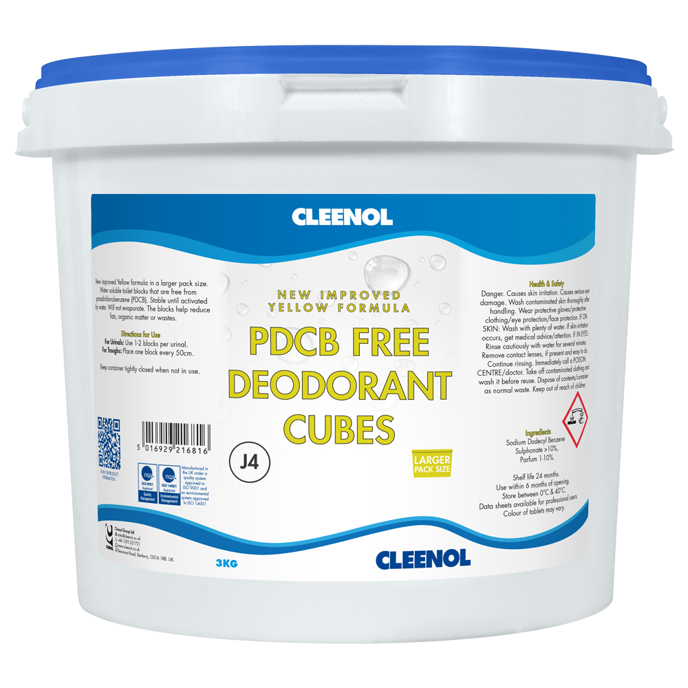 PDCB-Free Yellow Deodorant Cubes