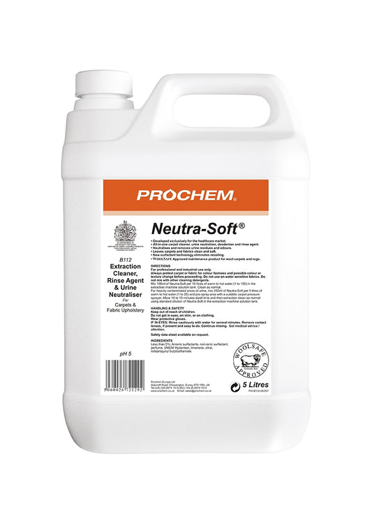 Prochem Neutra Soft  an all-in-one carpet extraction cleaner, urine neutraliser, deodoriser and rinse agent