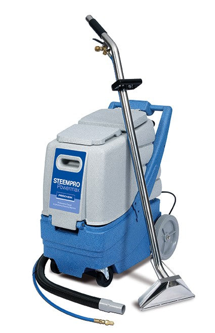 The Steempro Powerplus has the extra capacity and 250 psi pump to tackle the really big jobs quickly and professionally. For large areas of carpet cleaning the Steempro Powerplus saves time on re-filling and emptying. The optional Heat ‘n’ Run in-line heat exchanger provides continuous hot cleaning solution and is available to purchase seperately. The machine comes complete with hoses and 2-jet Glidemaster stainless steel wand. Please note delivery charges will apply if not collected from the store