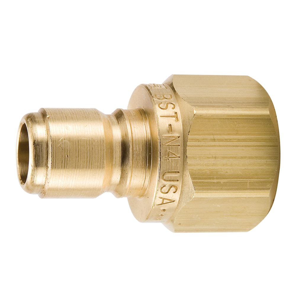 Quick Connect 1/8" Male Flo-thru Brass - 1/8" FPT