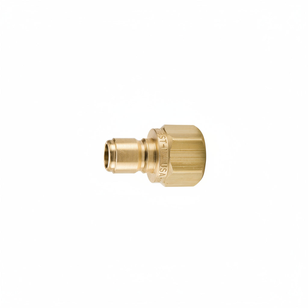 Quick Connect 1/8" Male Flo-thru Brass - 1/8" FPT