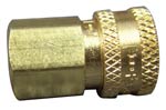 Quick Connect 1/8" Female Flo-thru Brass - 1/8" FPT