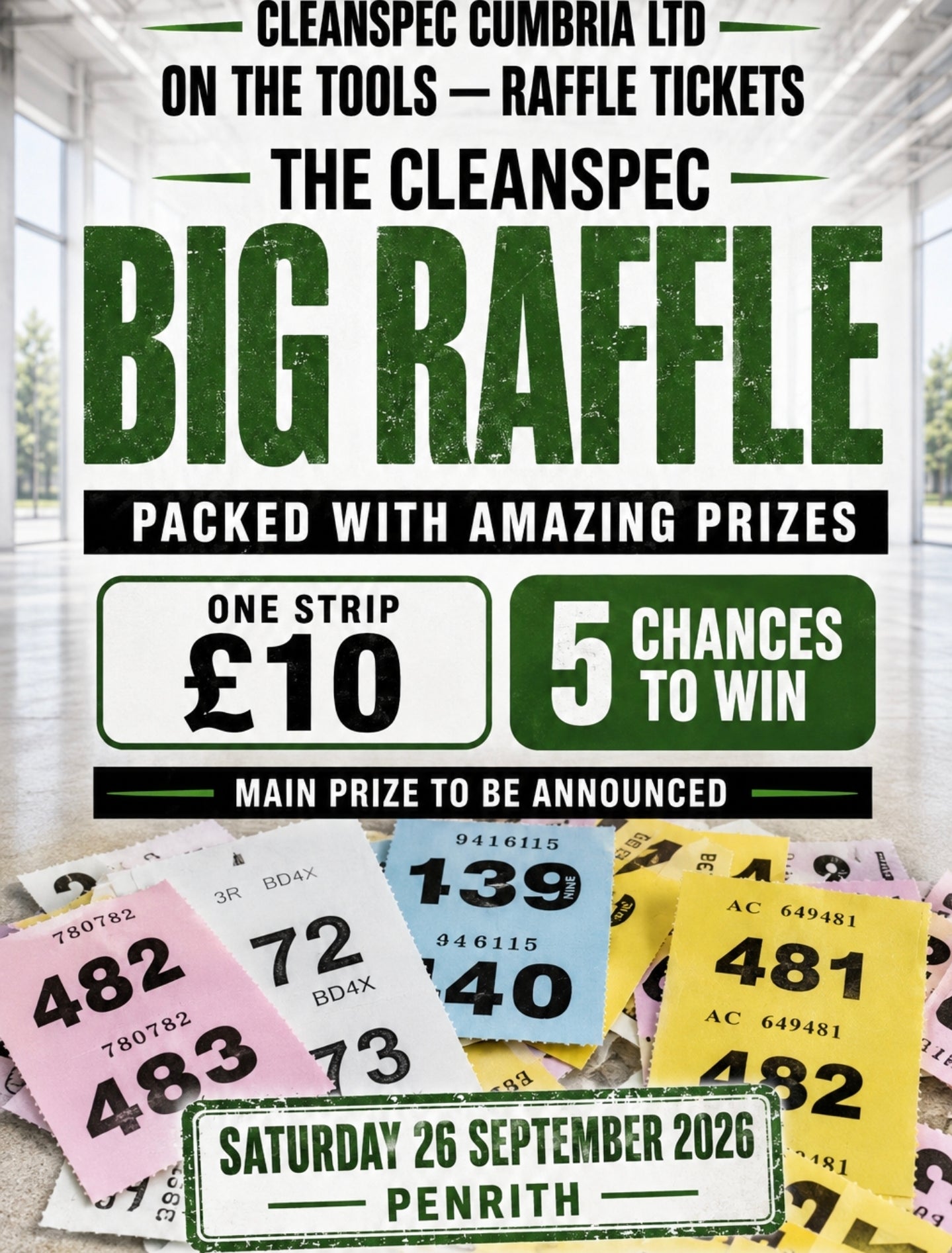 Cleanspec: Open Day  - Raffle Tickets 1