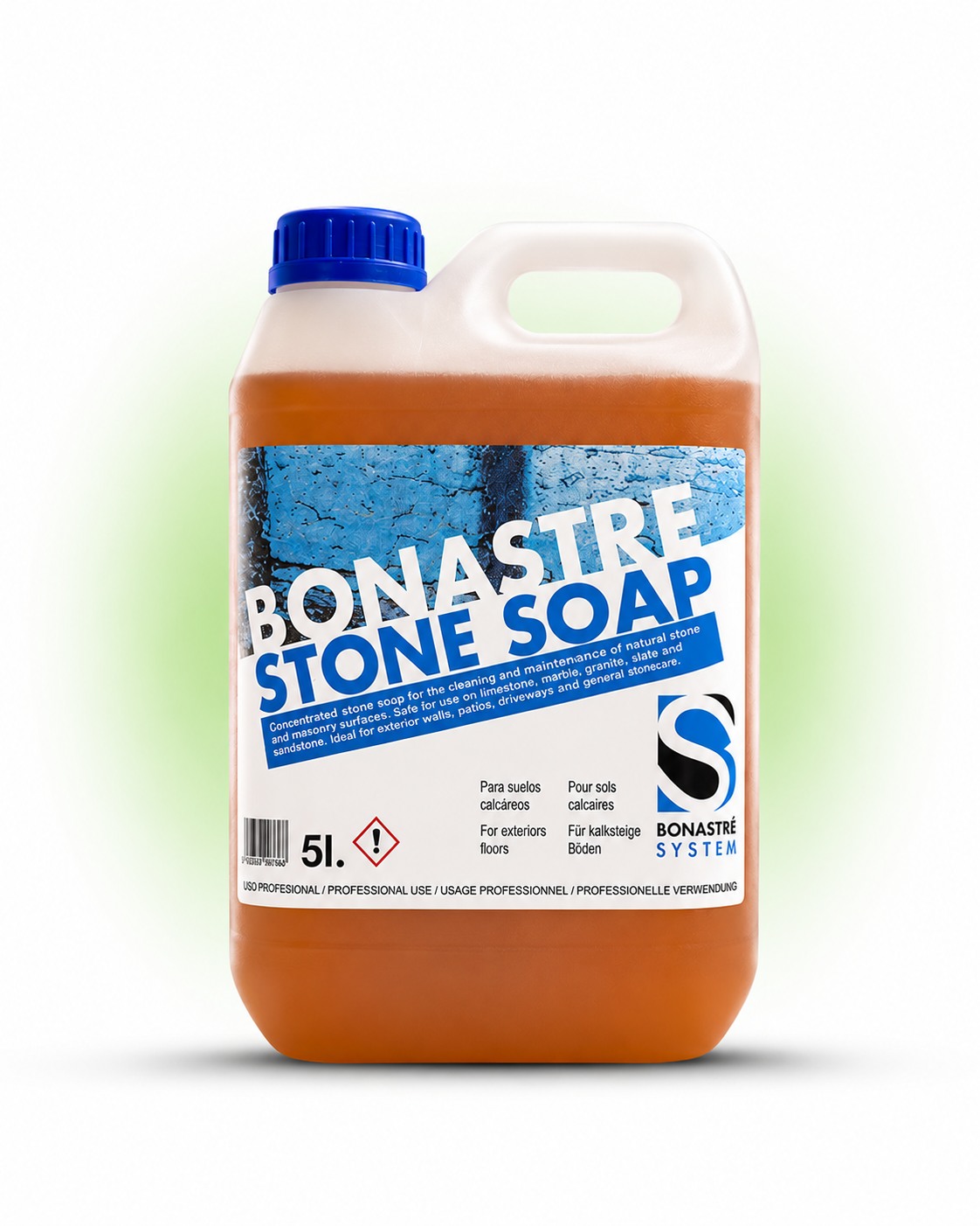 Bottle of Bonastre Stone Soap on a white background