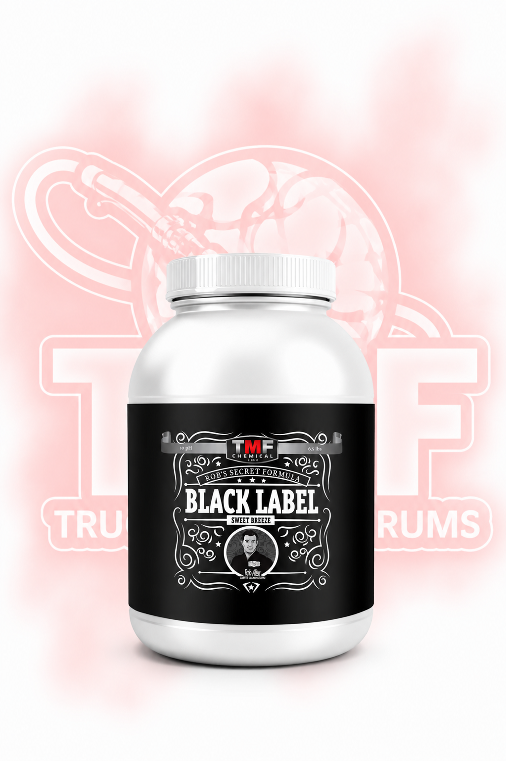 TMF Black Label Pre-Spray with a red haze