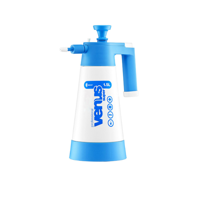 The Venus Pro 1.5L compression sprayer has industry approved ‘Viton’ seals for H.D. water based chemicals in a trade environment