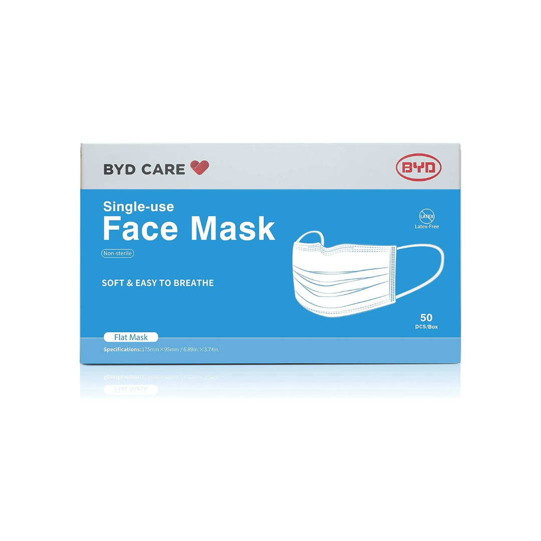 BYD Procedural Mask, Blue (50 Masks/Box)