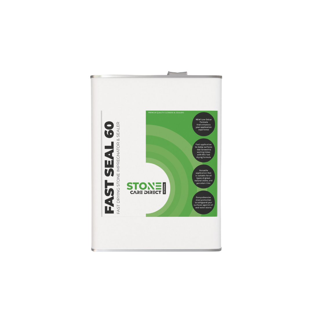 Stone Care Direct Fast Seal 60 Impregnator & Sealer solvent-based impregnator sealer a unique formulation for those want speed and stain resistance.