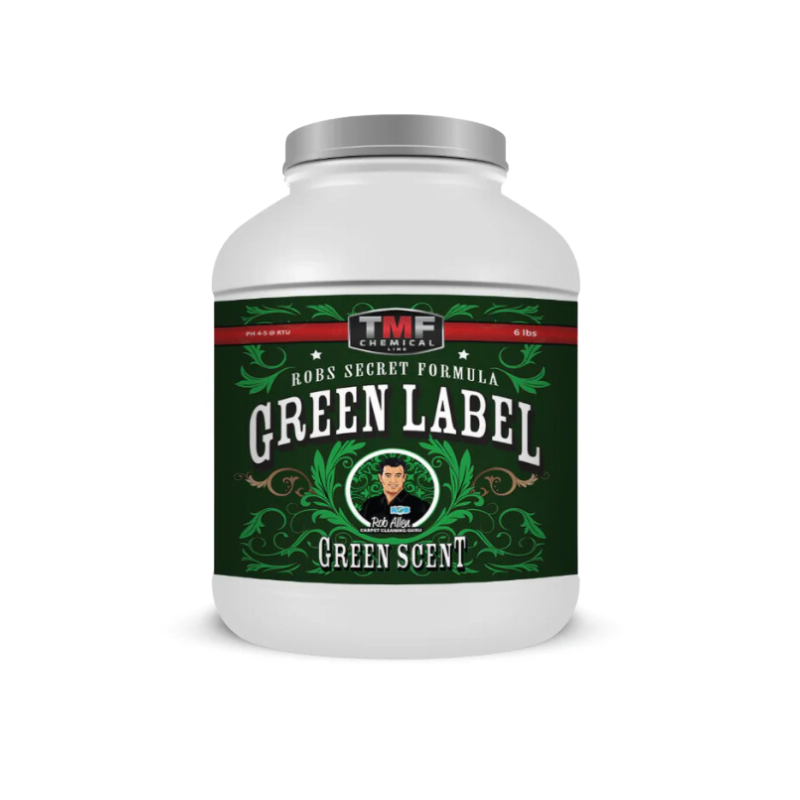 Green Label Thymol Infused Pre-Spray is a revolutionary plant-based carpet cleaner infused with thymol and oxy. This super-concentrated formula is ideal for hot water extraction, pad, or encapsulation VLM cleaning, and is effective on carpets, tile, grout, synthetic upholstery, and rugs. The formula is soap-free, residue-free, and environmentally friendly, leaving no sticky residue and softening fibers.