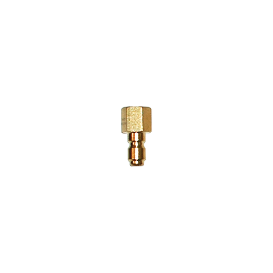 Quick Connect 1/4" Male Flo-Thru Brass - 1/4" FPT