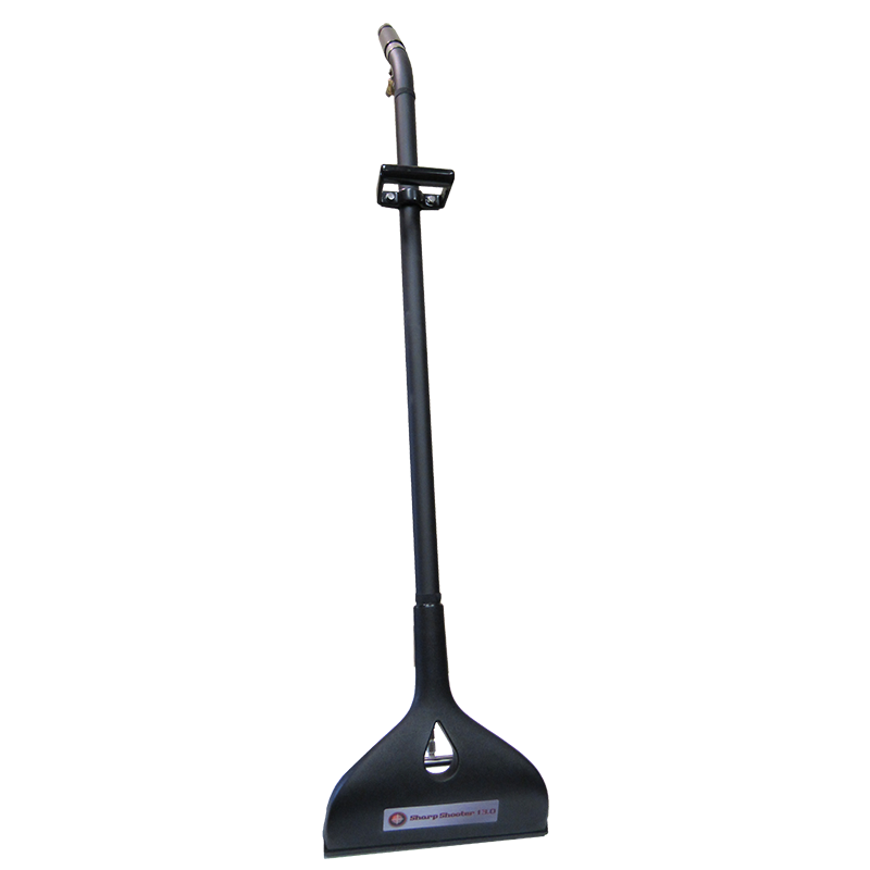 The Sharp Shooter is a 13” 2 jet wand that offers maximum velocity laminar flow with the split head design resulting in reduced dry times.