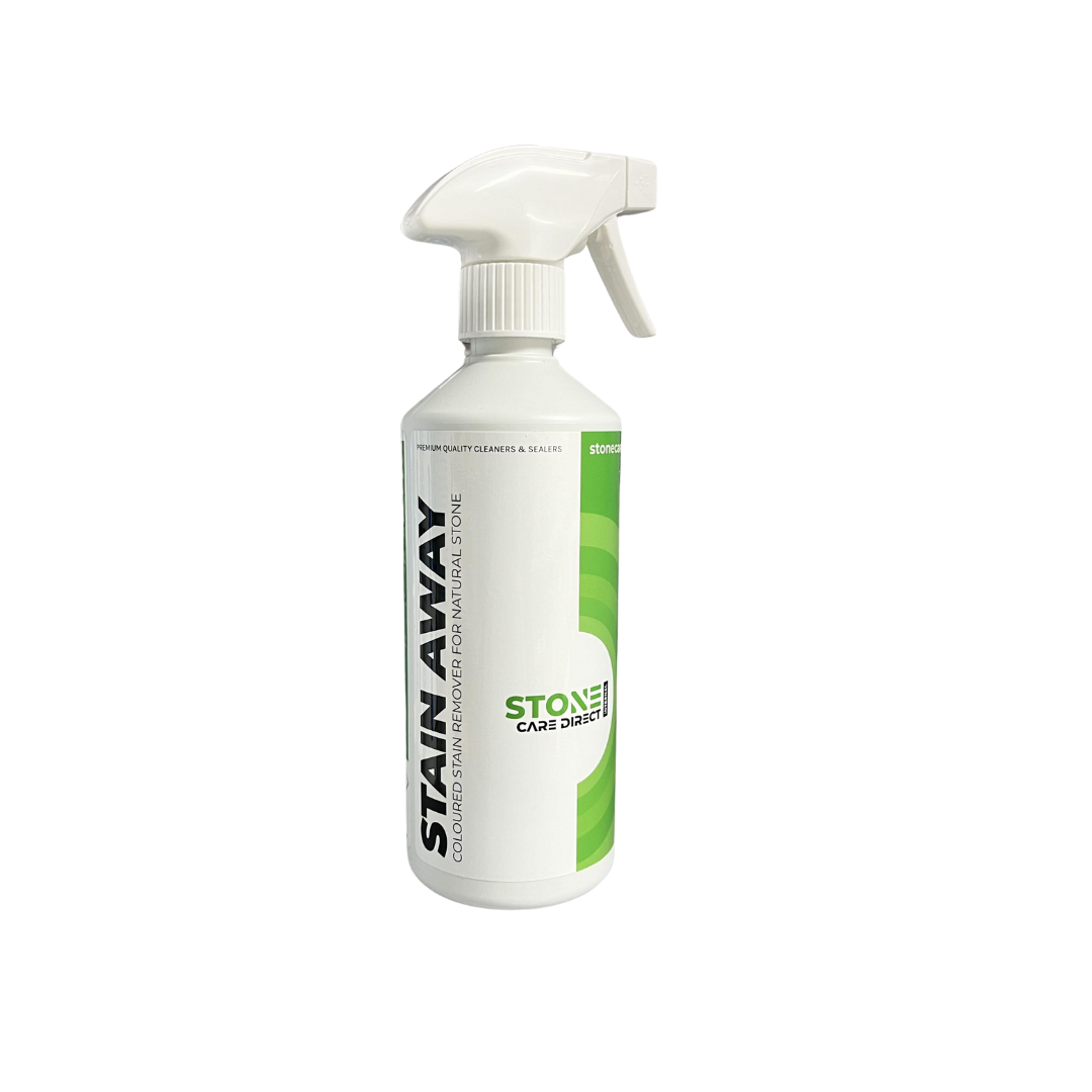 Remove stubborn coloured stains on your natural stone surfaces with Stain-Away,  from Stone Care Direct.