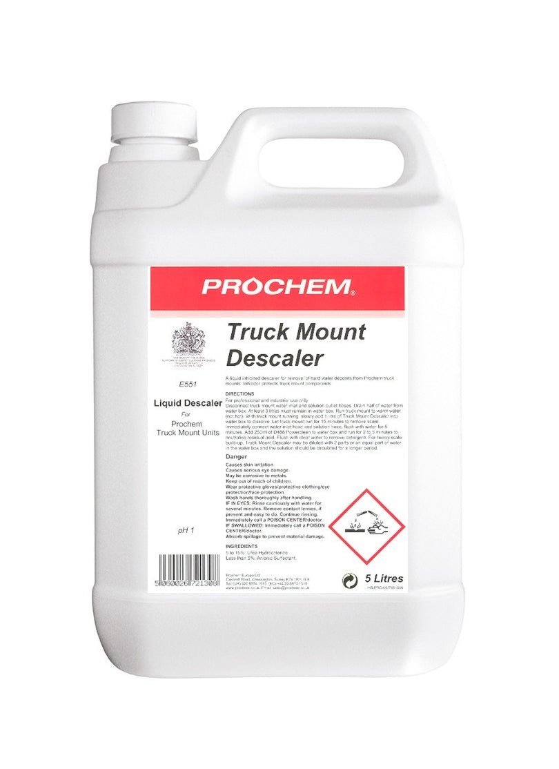 An essential product for maintaining and protecting truck mount components from hard water scale build-up.