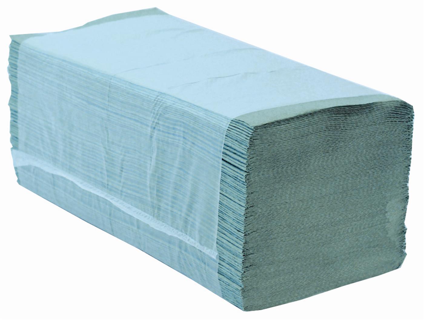 PRO Easipull Interfold 1 Ply Recycled Paper Hand Towel Green