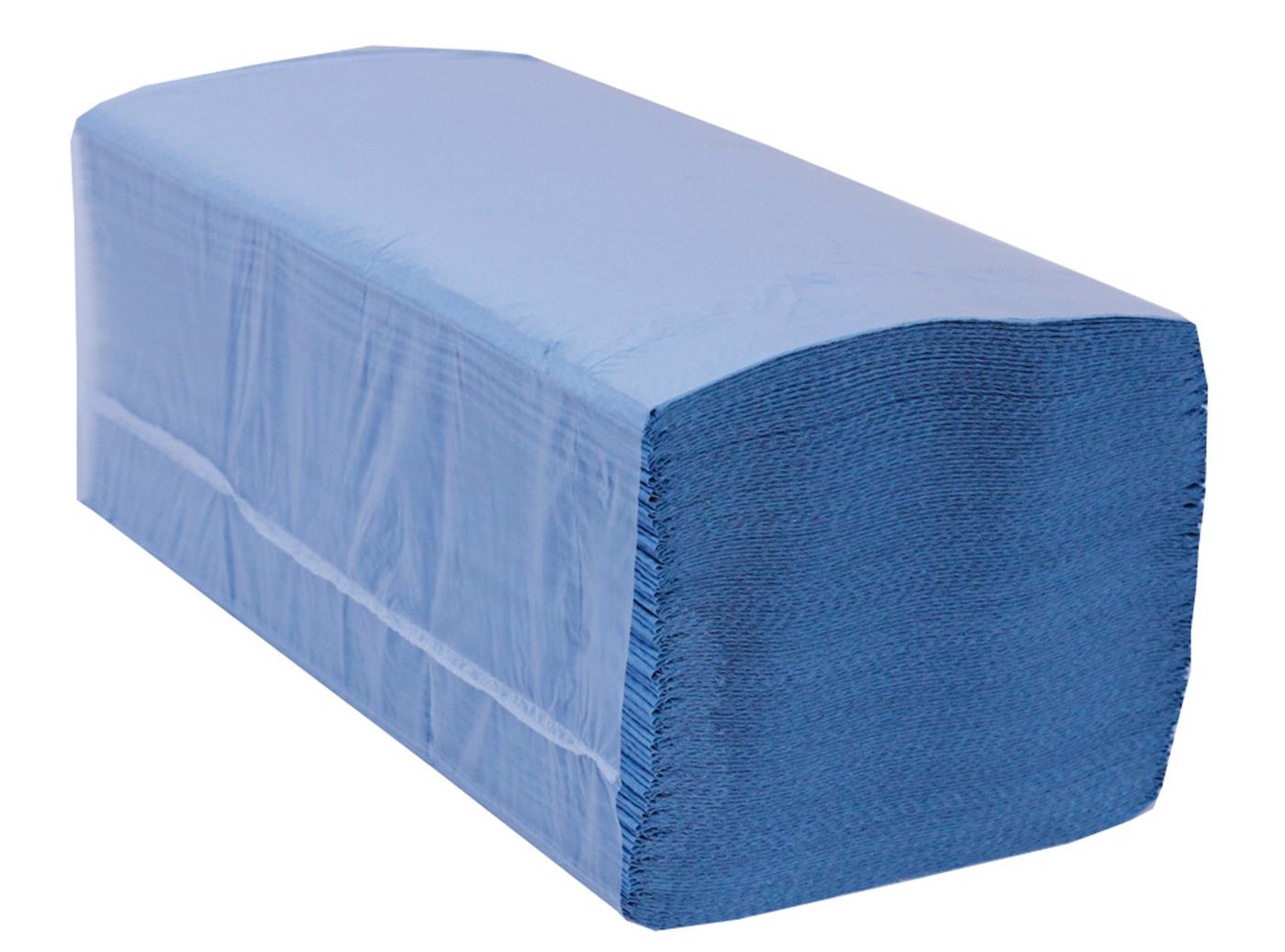 PRO Easipull Interfold 1 Ply Recycled Paper Hand Towel Blue