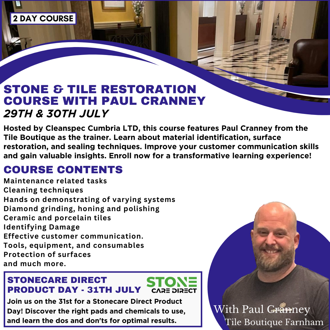 Stone & Tile Cleaning Course
