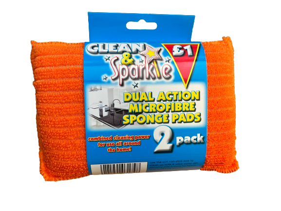 Dual Action Microfibre Sponge Pads